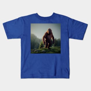 Sasquatch in Nature Kids T-Shirt